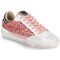 Shoes Girl Low top trainers Pepe jeans LANE GLITTER G White / Pink