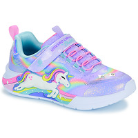 Shoes Girl Low top trainers Skechers UNICORN CHASER Violet / Multicolour