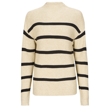 Clothing Women jumpers Vila VIRIL  Beige / Black