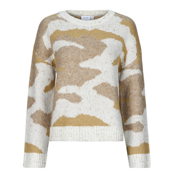 Clothing Women jumpers Vila VIJEMMA  Beige