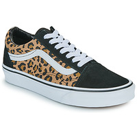 Shoes Women Low top trainers Vans Old Skool Black / Leopard