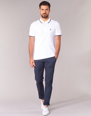 Clothing Men chinos Selected THREE PARIS Marine