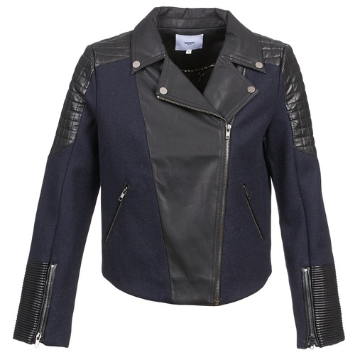 Clothing Women Jackets / Blazers Suncoo DARCY Marine / Black