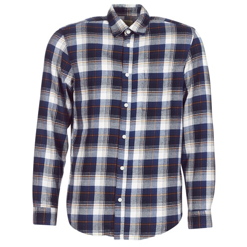 Clothing Men long-sleeved shirts Selected ONECOLOUR Marine