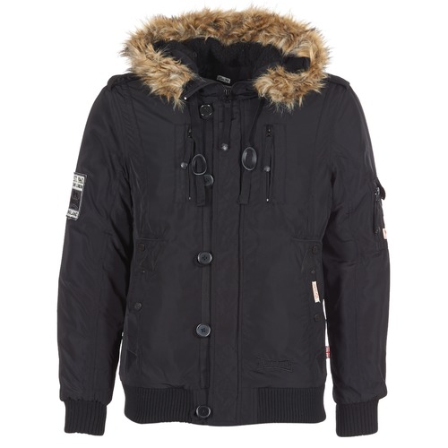 Clothing Men Duffel coats Lonsdale JARRETH Black