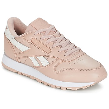 Shoes Women Low top trainers Reebok Classic CLASSIC LEATHER Pink / White