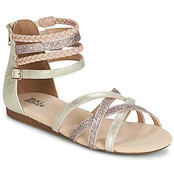 Schoenen Meisjes Sandalen / Open schoenen Bullboxer AED009 Goud / Roze