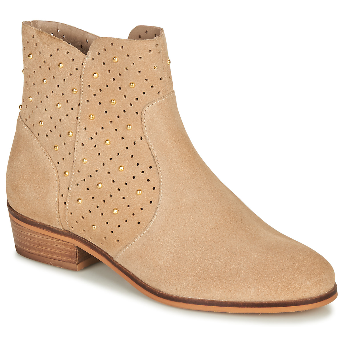 Schoenen Dames Laarzen André BERTINA Beige