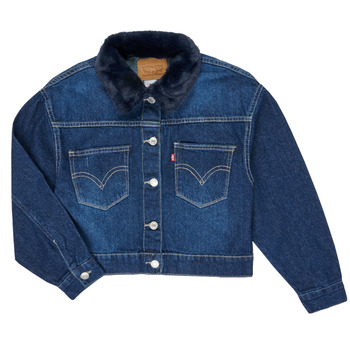 Textiel Meisjes Spijker jassen Levi's OVERSIZED TRUCKER Thames