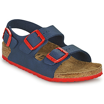 Schoenen Jongens Sandalen / Open schoenen Birkenstock MILANO Blauw / Rood