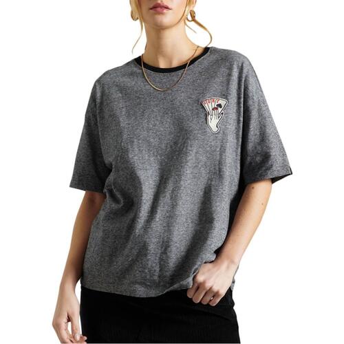 Textiel Dames T-shirts & Polo’s Superdry  Grijs