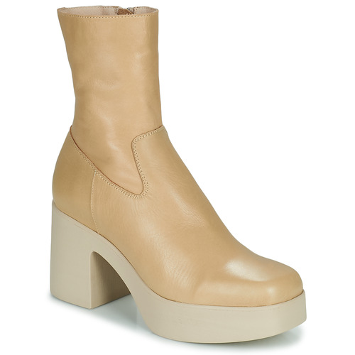 Schoenen Dames Enkellaarzen Maison Minelli HARMONIE Beige