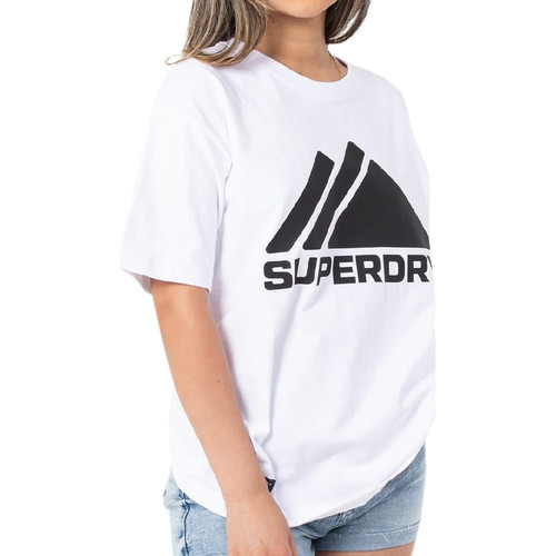 Textiel Dames T-shirts & Polo’s Superdry  Wit