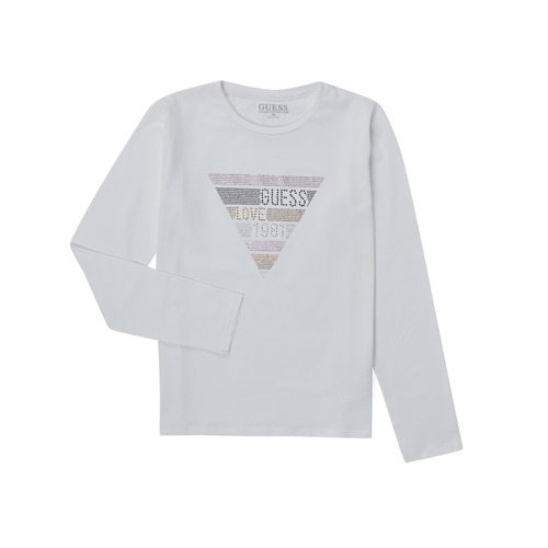 Textiel Meisjes T-shirts met lange mouwen Guess J2YI07-K6YW1-G011 Wit