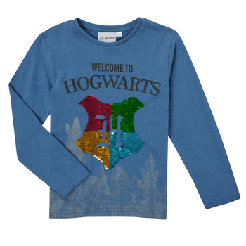 Textiel Jongens T-shirts met lange mouwen TEAM HEROES  T-SHIRT HARRY POTTER Marine