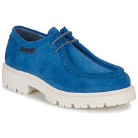 Schoenen Dames Derby Pellet RIVA Fluweel / Blauw