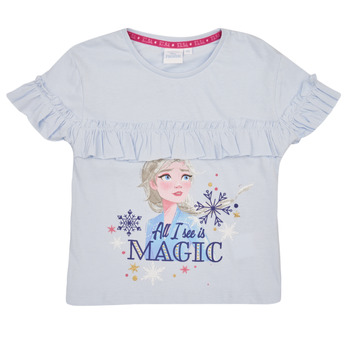 Textiel Meisjes T-shirts korte mouwen TEAM HEROES  T-SHIRT LA REINE DES NEIGES Blauw