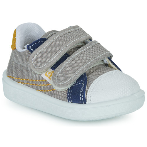 Schoenen Jongens Lage sneakers Citrouille et Compagnie TIM CLODY Denim / Geel