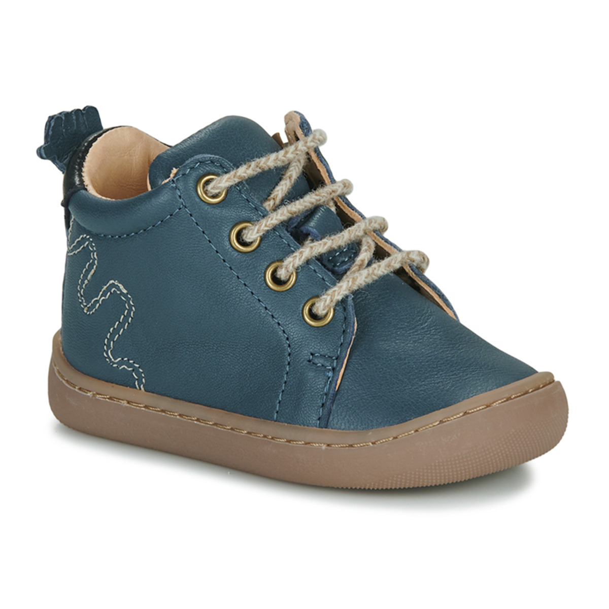 Schoenen Kinderen Hoge sneakers Easy Peasy MY FLEXOO LACET Blauw