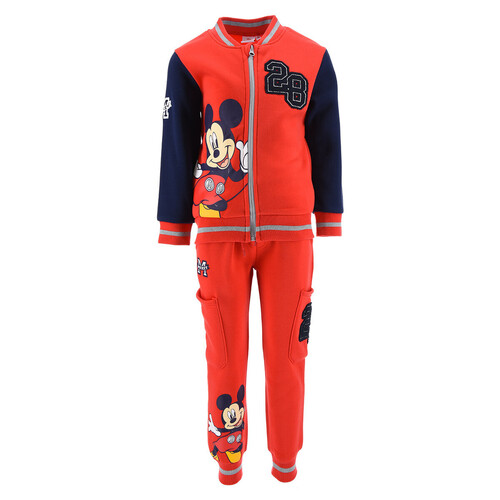 Textiel Jongens Trainingspakken TEAM HEROES  ENSEMBLE JOGGING MICKEY MOUSE Rood