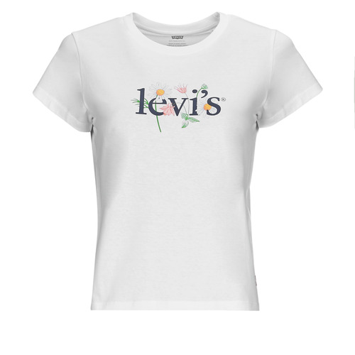 Textiel Dames T-shirts korte mouwen Levi's GRAPHIC AUTHENTIC TSHIRT Wit