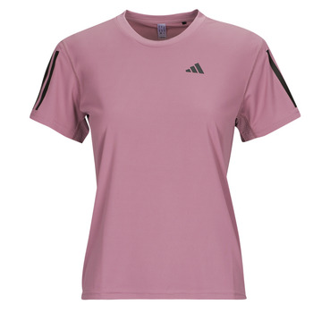 Textiel Dames T-shirts korte mouwen adidas Performance OWN THE RUN TEE Violet