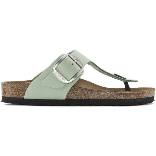 Schoenen Dames Teenslippers Birkenstock gizeh 1024112 matcha Groen