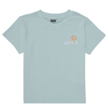 Textiel Meisjes T-shirts korte mouwen Levi's OCEAN BEACH SS TEE Blauw / Pastel / Oranje / Pastel