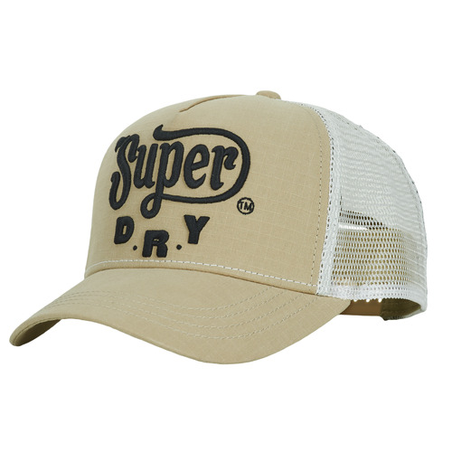 Accessoires Pet Superdry DIRT ROAD TRUCKER CAP Beige