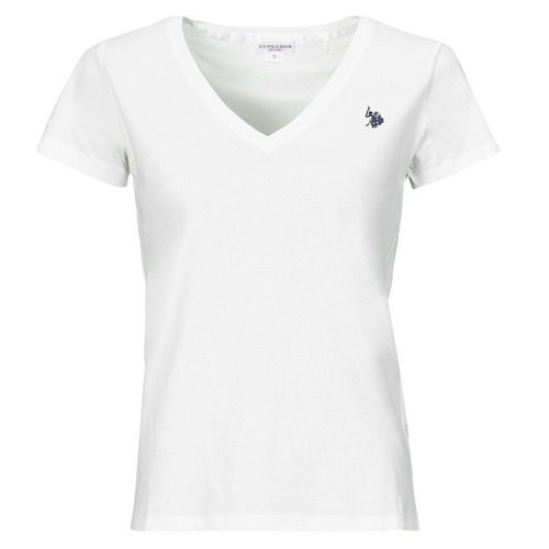 Textiel Dames T-shirts korte mouwen U.S Polo Assn. BELL Wit