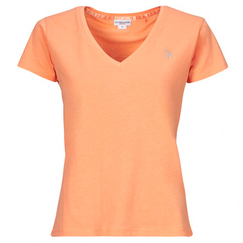 Textiel Dames T-shirts korte mouwen U.S Polo Assn. BELL Oranje