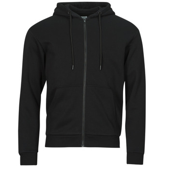 Textiel Heren Sweaters / Sweatshirts Jack & Jones JJEBRADLEY SWEAT ZIP HOOD Zwart