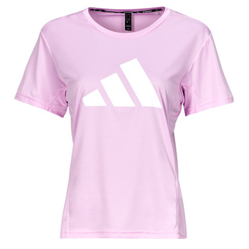 Textiel Dames T-shirts korte mouwen adidas Performance RUN IT TEE Violet