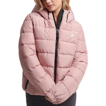 Textiel Dames Mantel jassen Superdry  Roze