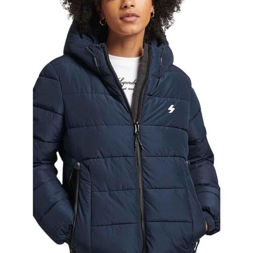 Textiel Dames Mantel jassen Superdry  Blauw