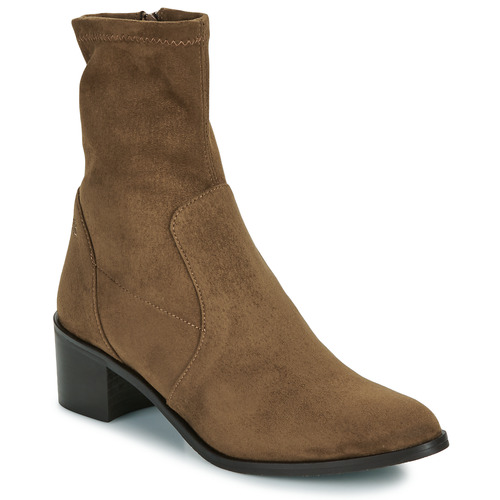 Schoenen Dames Laarzen JB Martin LOU Suede / Tabacco