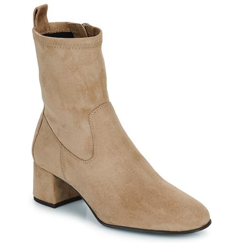 Schoenen Dames Enkellaarzen Unisa LEMICO Beige