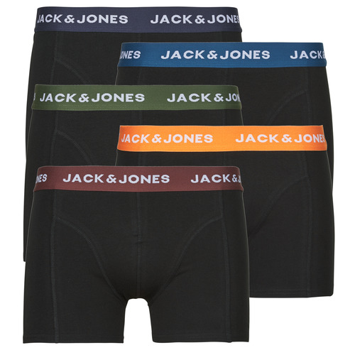 Ondergoed Heren Boxershorts Jack & Jones JACOLIVER X5 Zwart