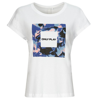 Textiel Dames T-shirts korte mouwen Only Play ONPAUB-SKY Wit / Marine