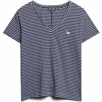 Textiel Dames T-shirts & Polo’s Superdry  Blauw