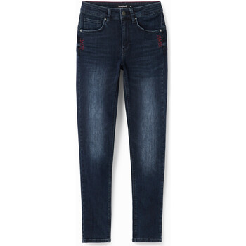 Textiel Dames Jeans Desigual LOVE & MARK jeans met rechte pijpen voor dames Blauw