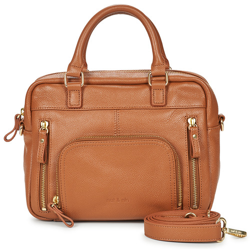 Tassen Dames Handtassen kort hengsel Nat et Nin MINI MACY Cognac