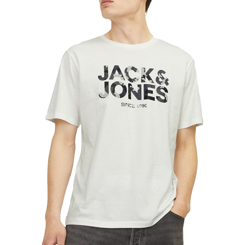 Textiel Heren T-shirts & Polo’s Jack & Jones  Wit