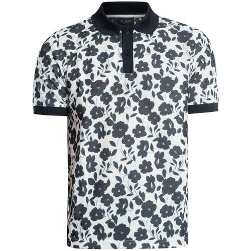 Textiel Heren Polo's korte mouwen Ted Baker Overprint poloshirt Wit