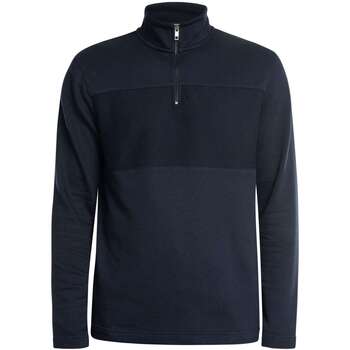 Textiel Heren Sweaters / Sweatshirts Ted Baker Sweatshirt met textuur en halve rits Blauw