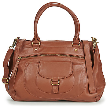 Tassen Dames Handtassen kort hengsel Betty London ETRAME Cognac