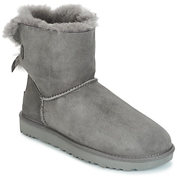 Schoenen Dames Laarzen UGG MINI BAILEY BOW II Grijs