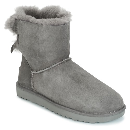 Schoenen Dames Laarzen UGG MINI BAILEY BOW II Grijs