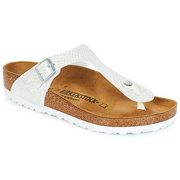 Schoenen Dames Teenslippers Birkenstock GIZEH Wit