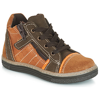 Schoenen Jongens Hoge sneakers Citrouille et Compagnie JESSICA Camel